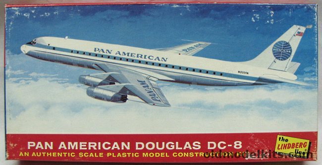 Lindberg 1/231 Douglas DC-8 Pan American Airlines, 410-75 plastic model kit